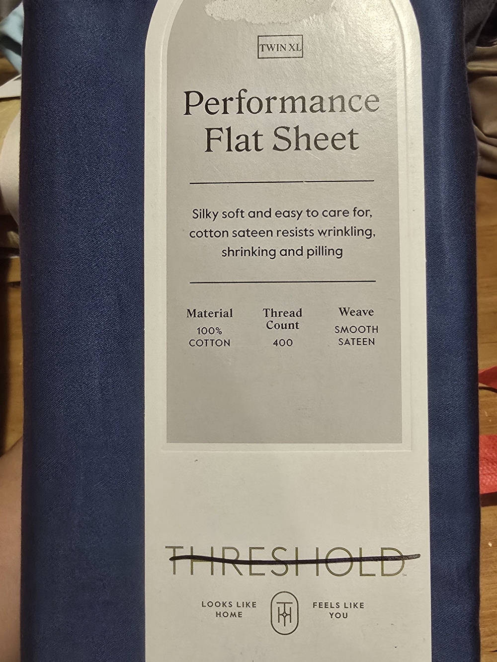 Threshold Performance Flat Sheet - Navy